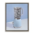thumbnail image 1 of Stupell Industries Contemporary Disco Drink Mixer over Blue Brown Floating Frame Canvas Art, 25 x 31, by LISH Creative, 1 of 8