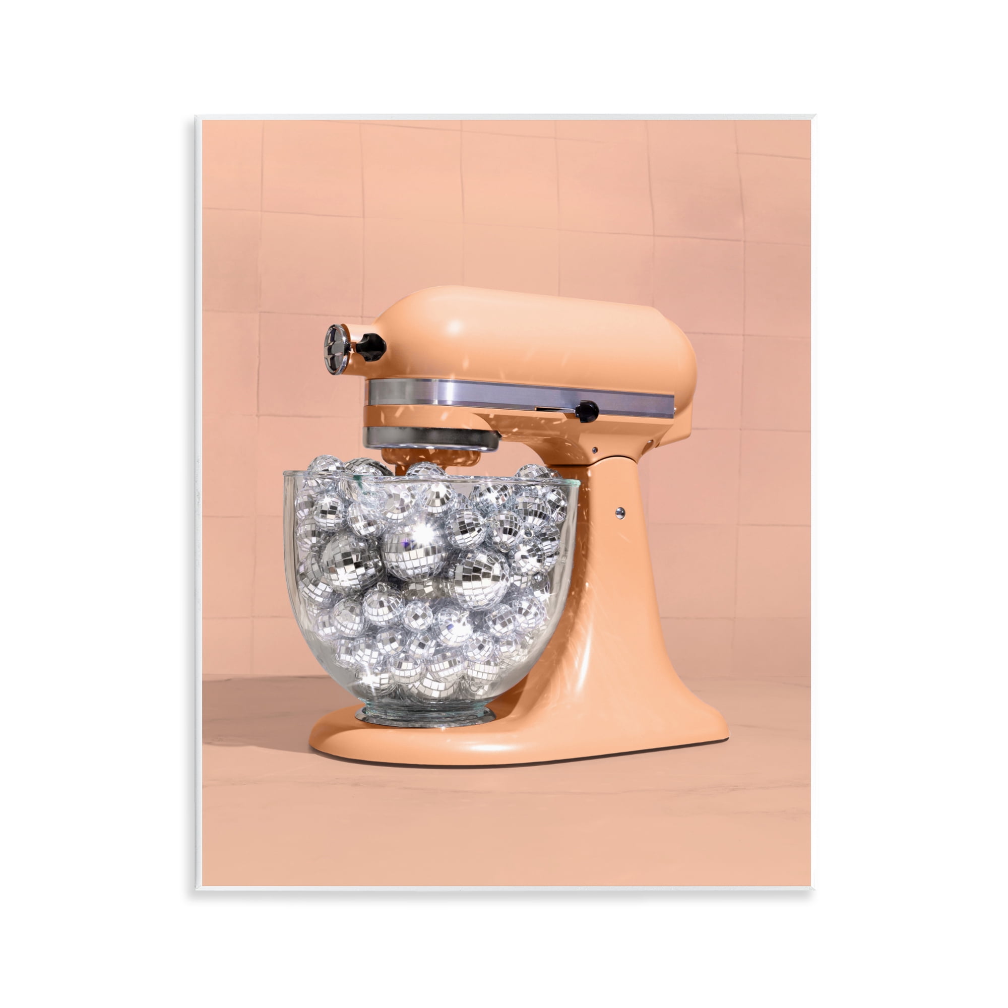 Stupell Industries Disco Kitchen Mixer over Orange Wall Plaque Art, design by LISH Creative