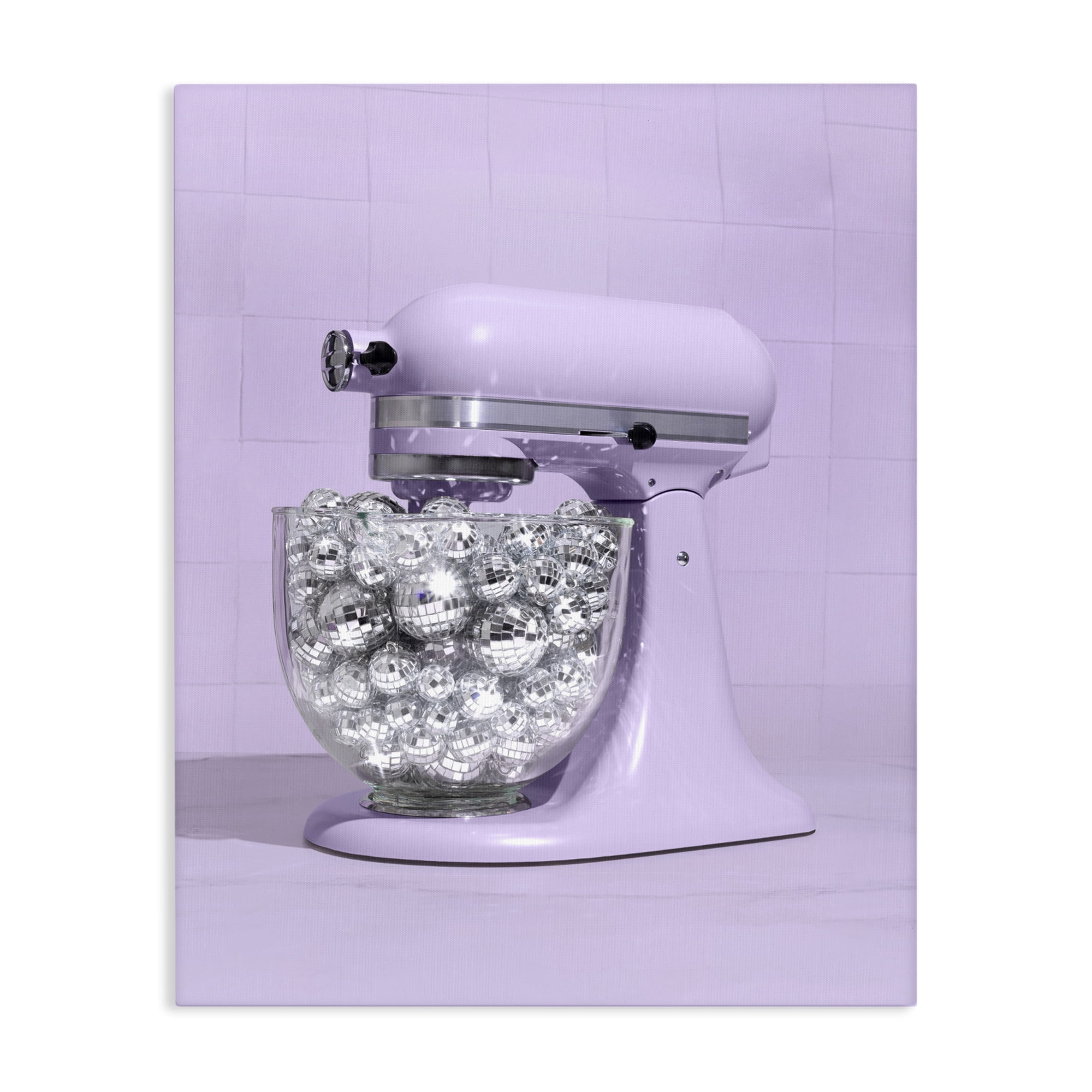 Stupell Industries Disco Kitchen Mixer over Purple Canvas Wall Art, design by LISH Creative