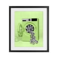 thumbnail image 1 of Stupell Industries Eclectic Disco Laundry Machine over Lime Black Framed Print Under Glass, 13 x 16, by LISH Creative, 1 of 8