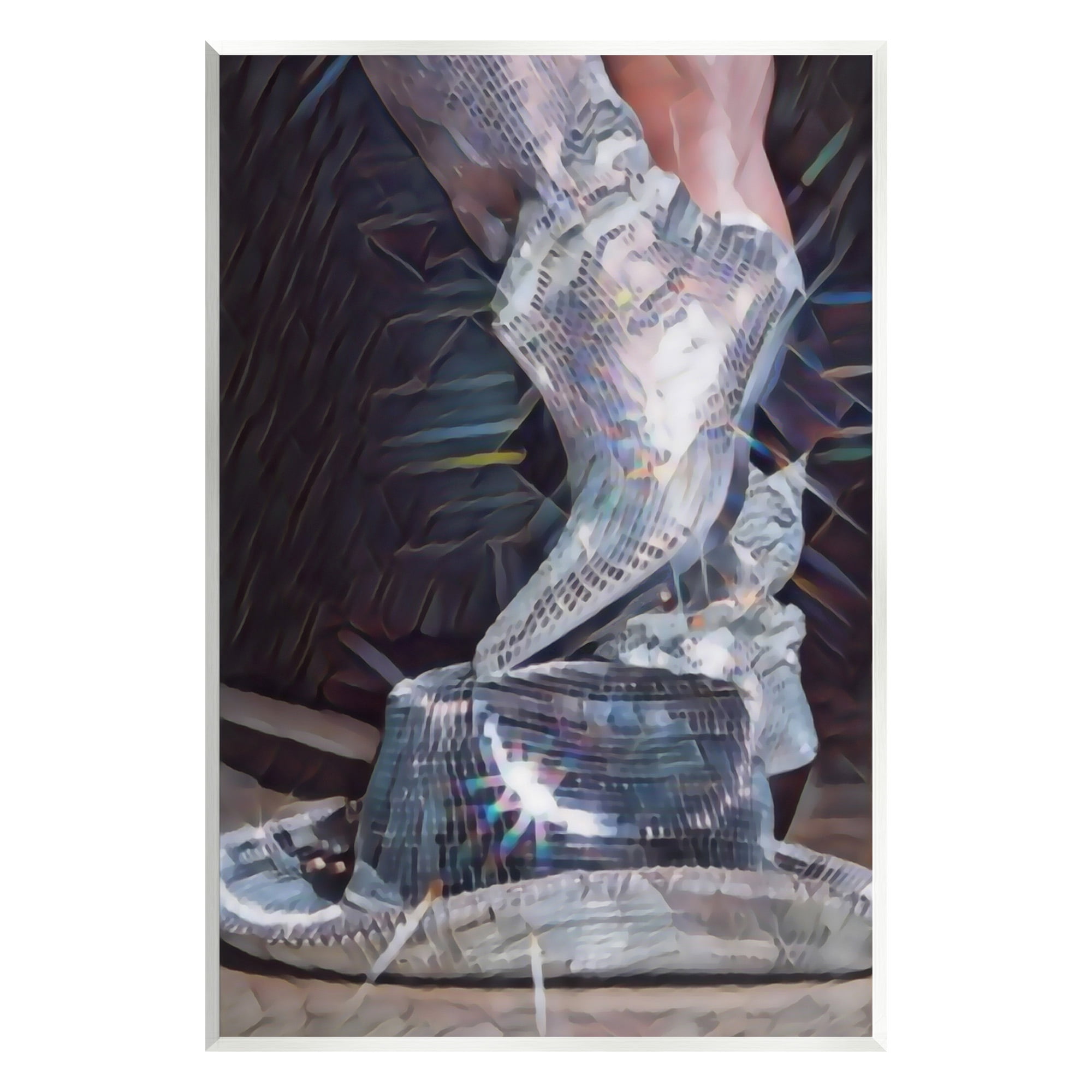 Stupell Industries Disco Sparkles Cowgirl Novelty Painting Unframed Art Print Wall Art, 10 x 15