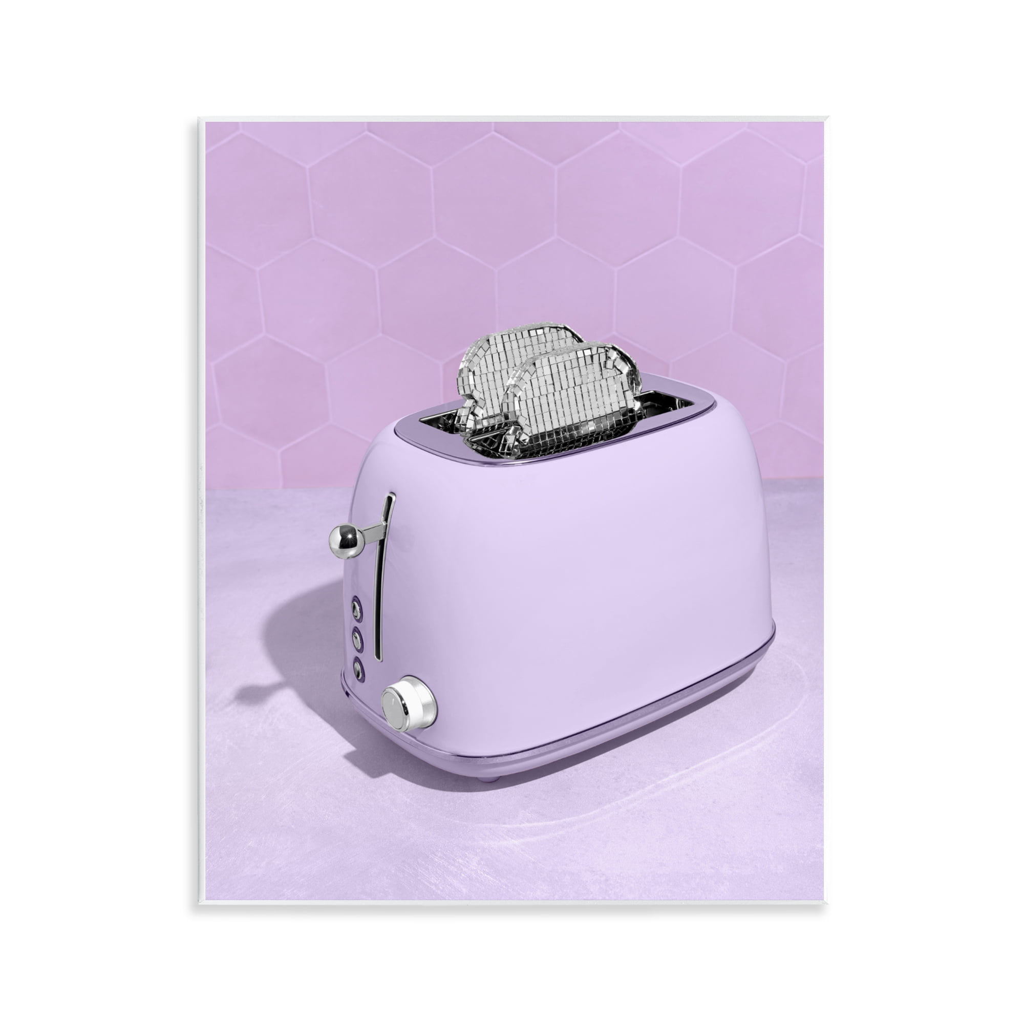 Stupell Industries Disco Toast over Purple Wall Plaque Art, design by LISH Creative