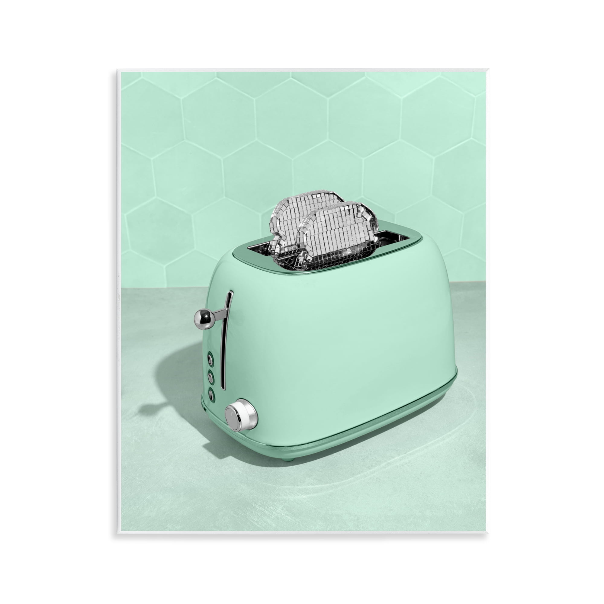 Stupell Industries Disco Toaster Over Green Wall Plaque Art, design by LISH Creative