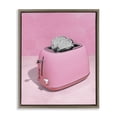 thumbnail image 1 of Stupell Industries Glam Disco Toaster over Pink Brown Floating Frame Canvas Art, 25 x 31, by LISH Creative, 1 of 8
