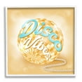 thumbnail image 1 of Stupell Industries Disco Vibes Yellow & Blue Phrase Beauty & Fashion Painting White Framed Art Print Wall Art, 1 of 7