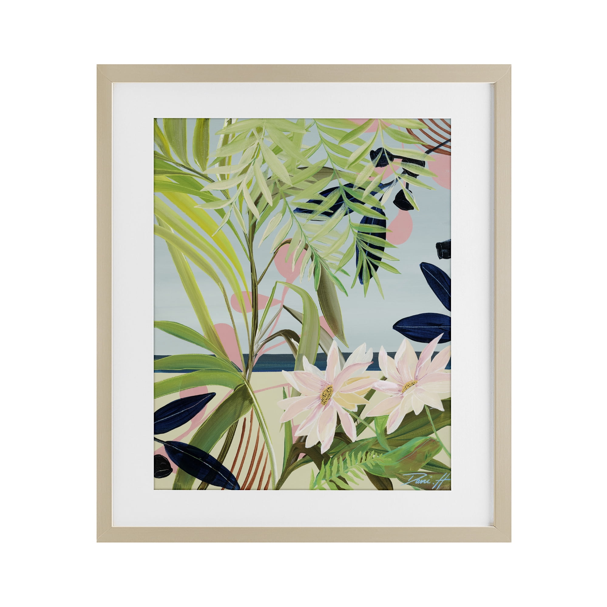 Stupell Industries Discovery of Lush Plants Birch Framed Print Under Glass, design by Dani Heyward