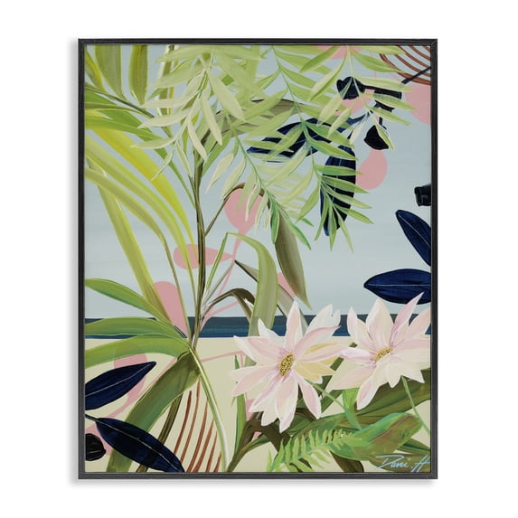 Stupell Industries Bohemian Discovery of Lush Plants Black Framed Giclee Art, 11 x 14, by Dani Heyward