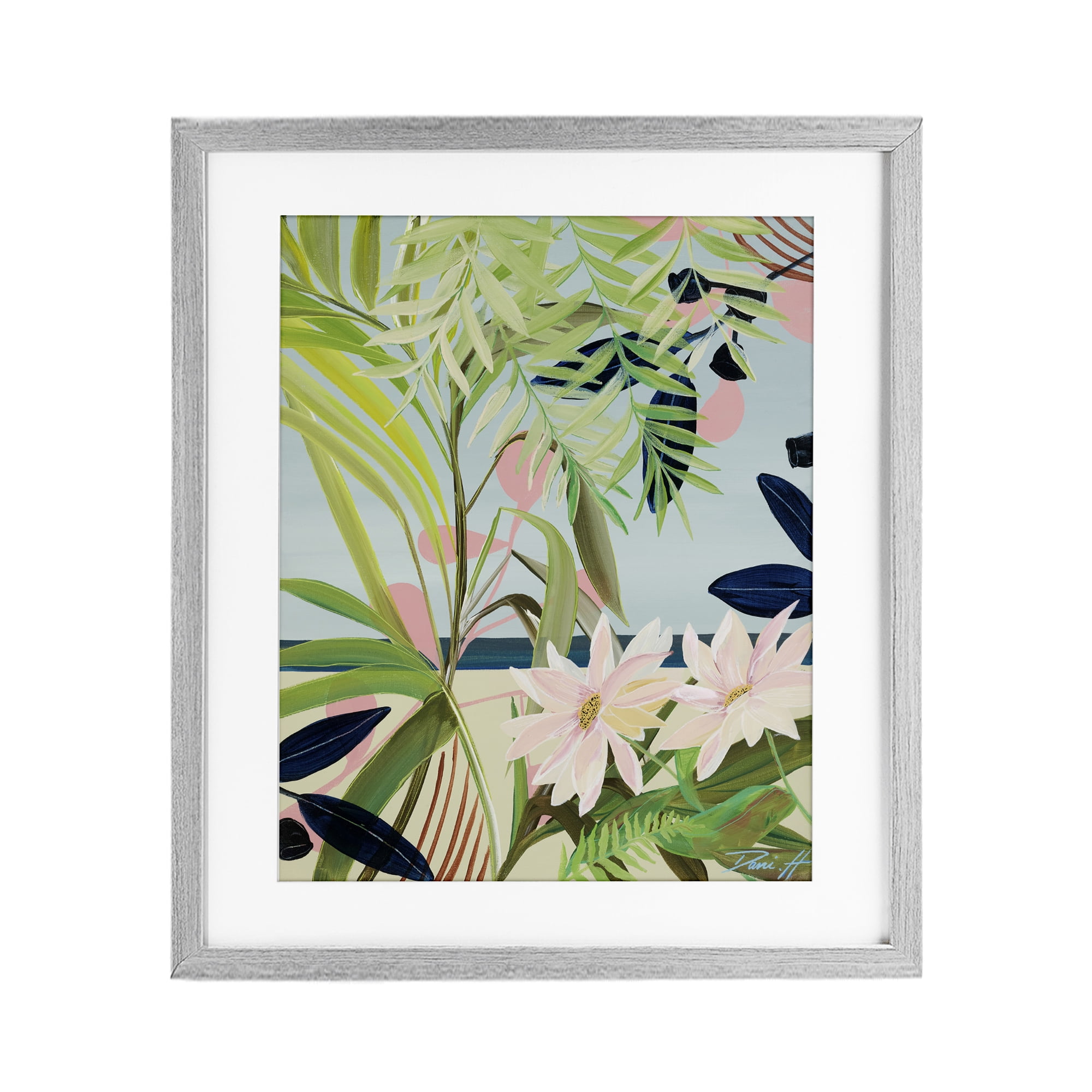 Stupell Industries Discovery of Lush Plants Gray Framed Print Under Glass, design by Dani Heyward