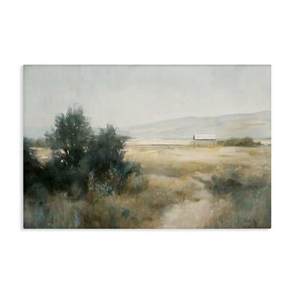 Stupell Industries Distant Barn Country Expanse Canvas Wall Art design by Nina Blue, 16 x 24