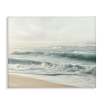 Stupell Industries Distant Beach View Landscape Photography Gallery Wrapped Canvas Art Print Wall Art, 20 x 16