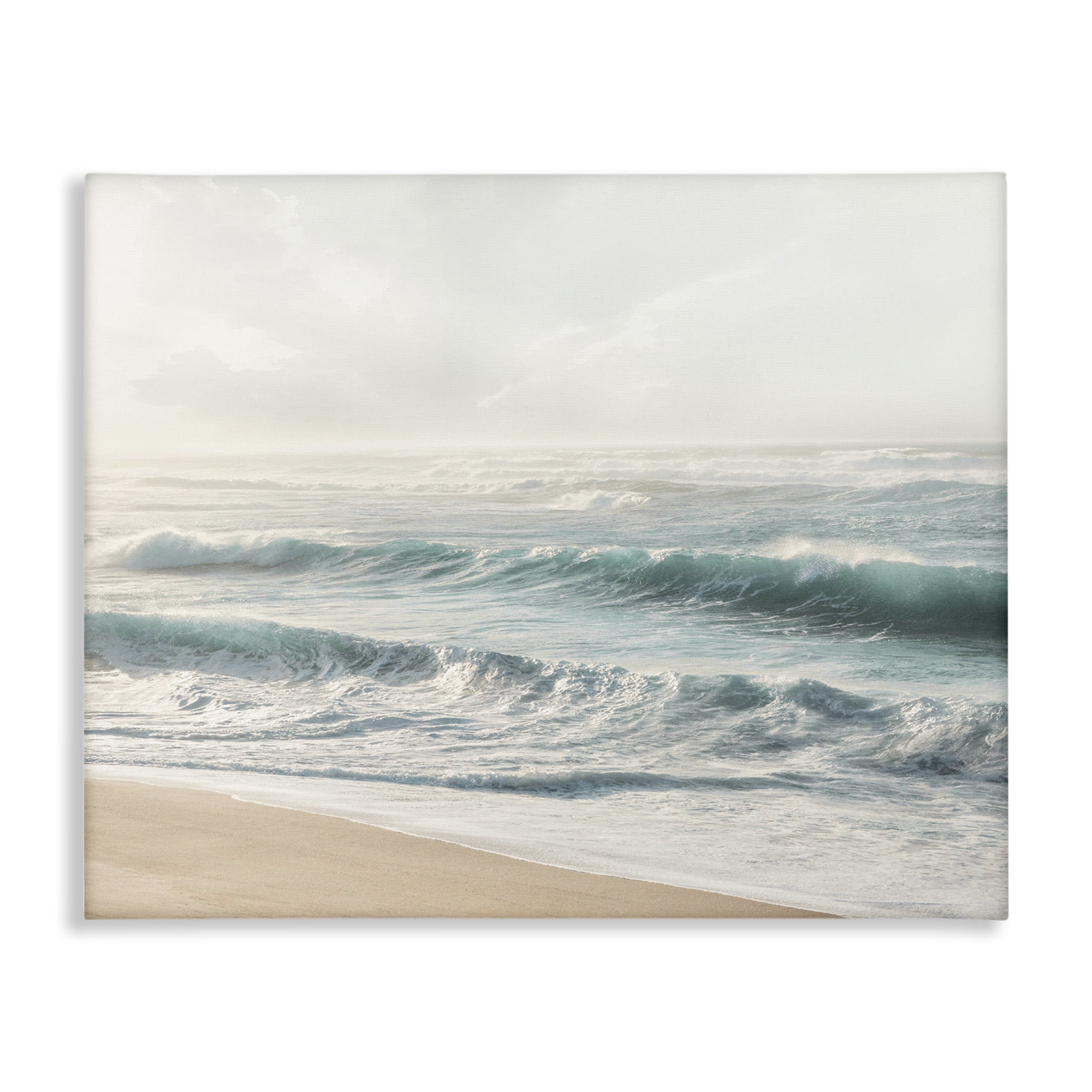 Stupell Industries Distant Beach View Landscape Photography Gallery Wrapped Canvas Art Print Wall Art, 48 x 36