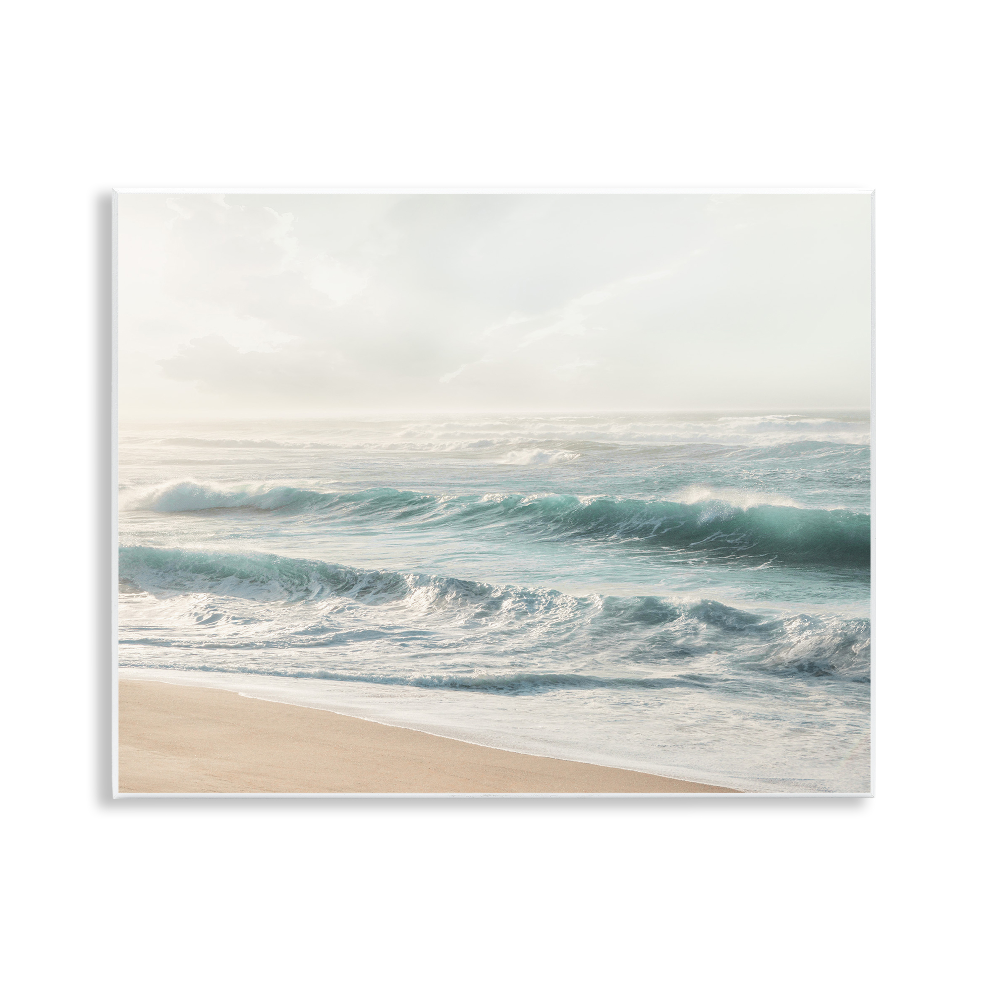 Stupell Industries Distant Beach View Landscape Photography Unframed Art Print Wall Art, 14 x 11