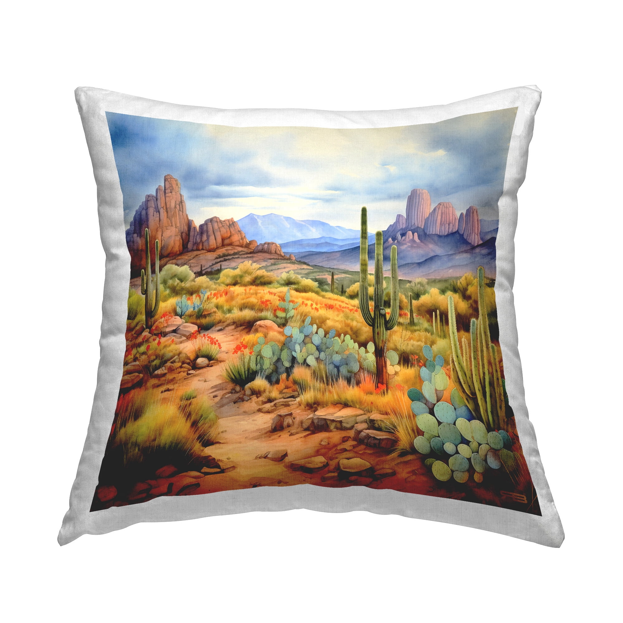Stupell Industries Distant Canyon Landscape Decorative Printed Throw Pillow Design by RB
