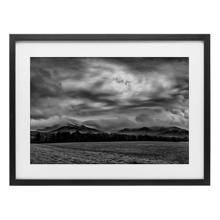 Stupell Industries Distant Cloudy Skies View Black Framed Print Under Glass, design by James Rodewald