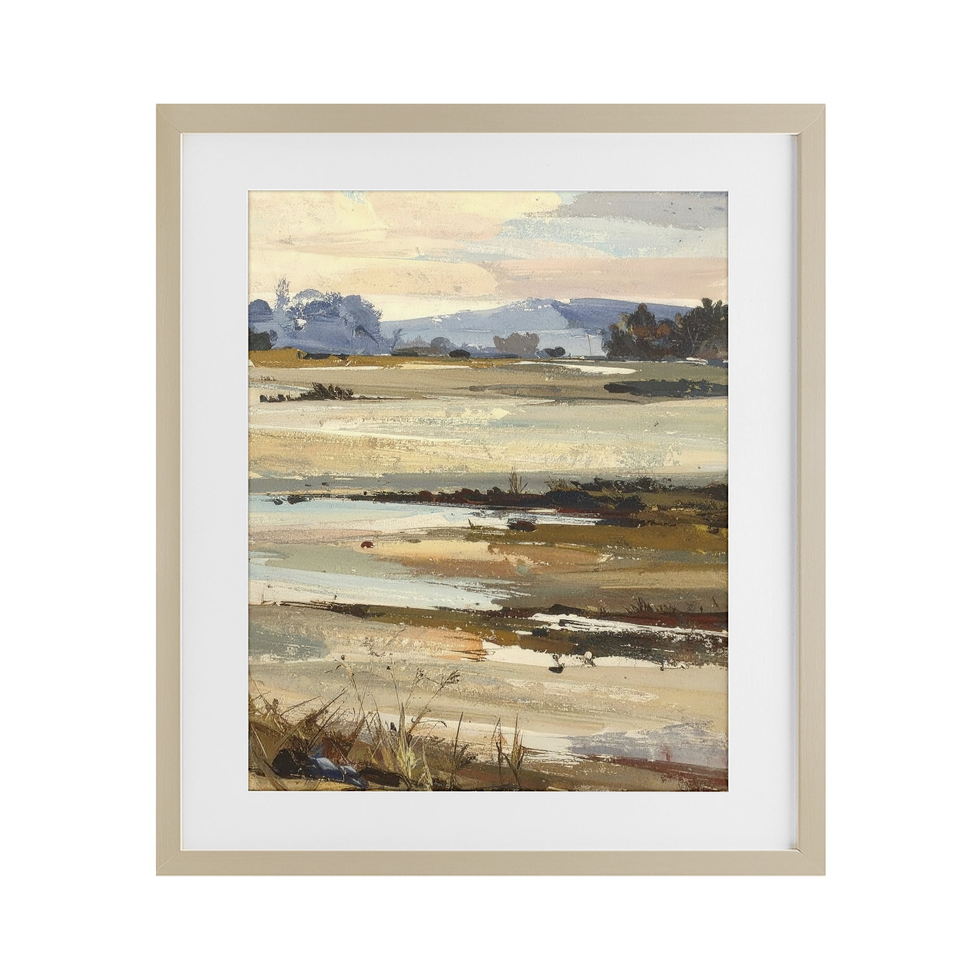 Stupell Industries Distant Horizon Portrayal Birch Framed Print Under Glass, design by Alonza Saunders