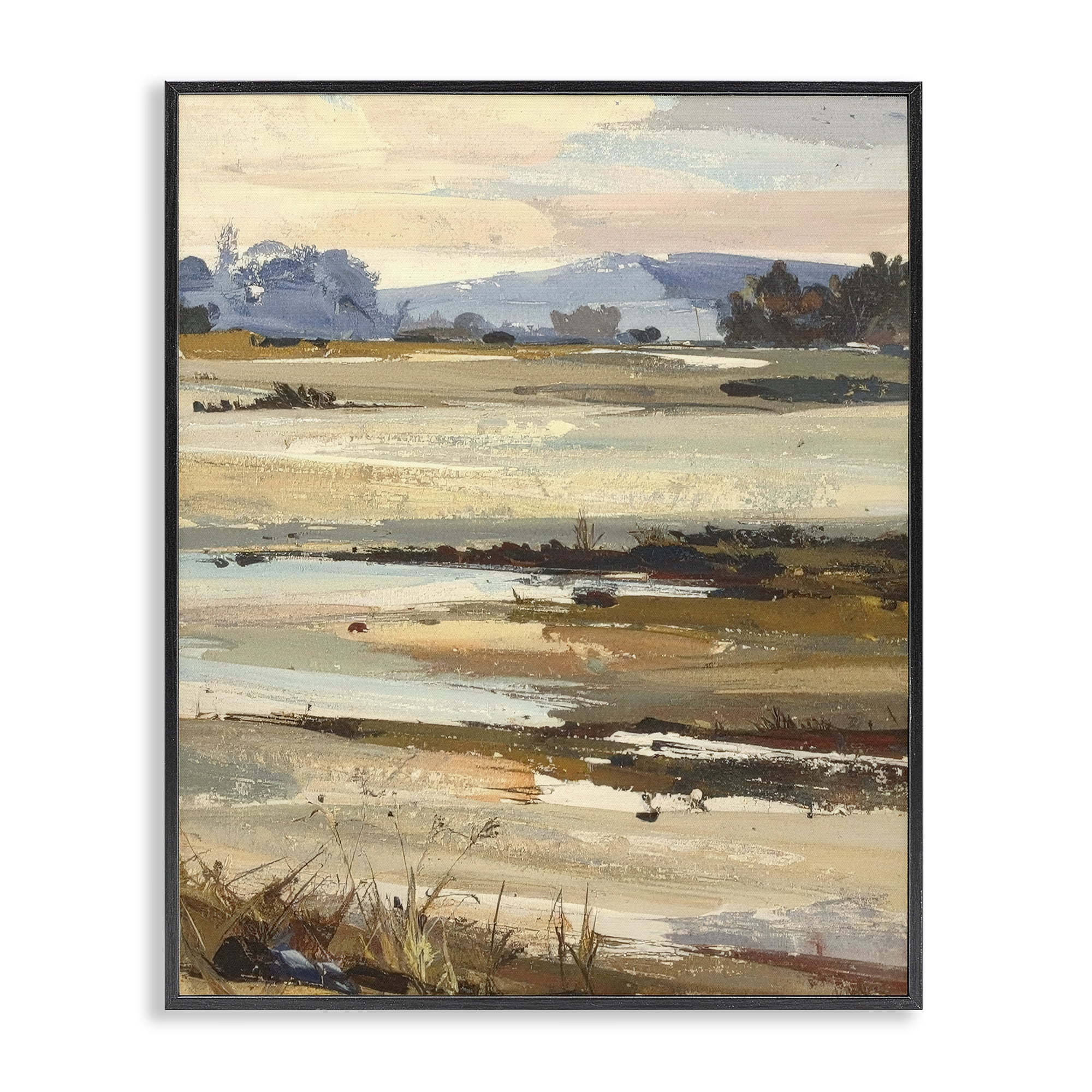 Stupell Industries Distant Horizon Portrayal Black Framed Giclee Art, design by Alonza Saunders