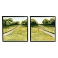 thumbnail image 1 of Stupell Industries Distant Rural Path Greenery Botanical Countryside Bushes Painting Black Framed Art Print Wall Art, Set of 2, Design by Grace Popp, 1 of 5