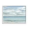 thumbnail image 1 of Stupell Industries Distant Sailboat Cloudy Shore Landscape Painting White Framed Art Print Wall Art, 30 x 24, 1 of 9