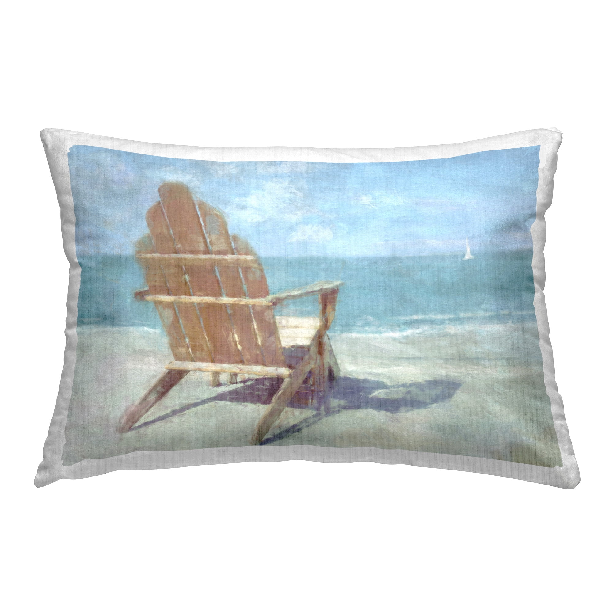 Stupell Industries Distant Sailboat View Decorative Printed Throw Pillow Design by Noah Bay