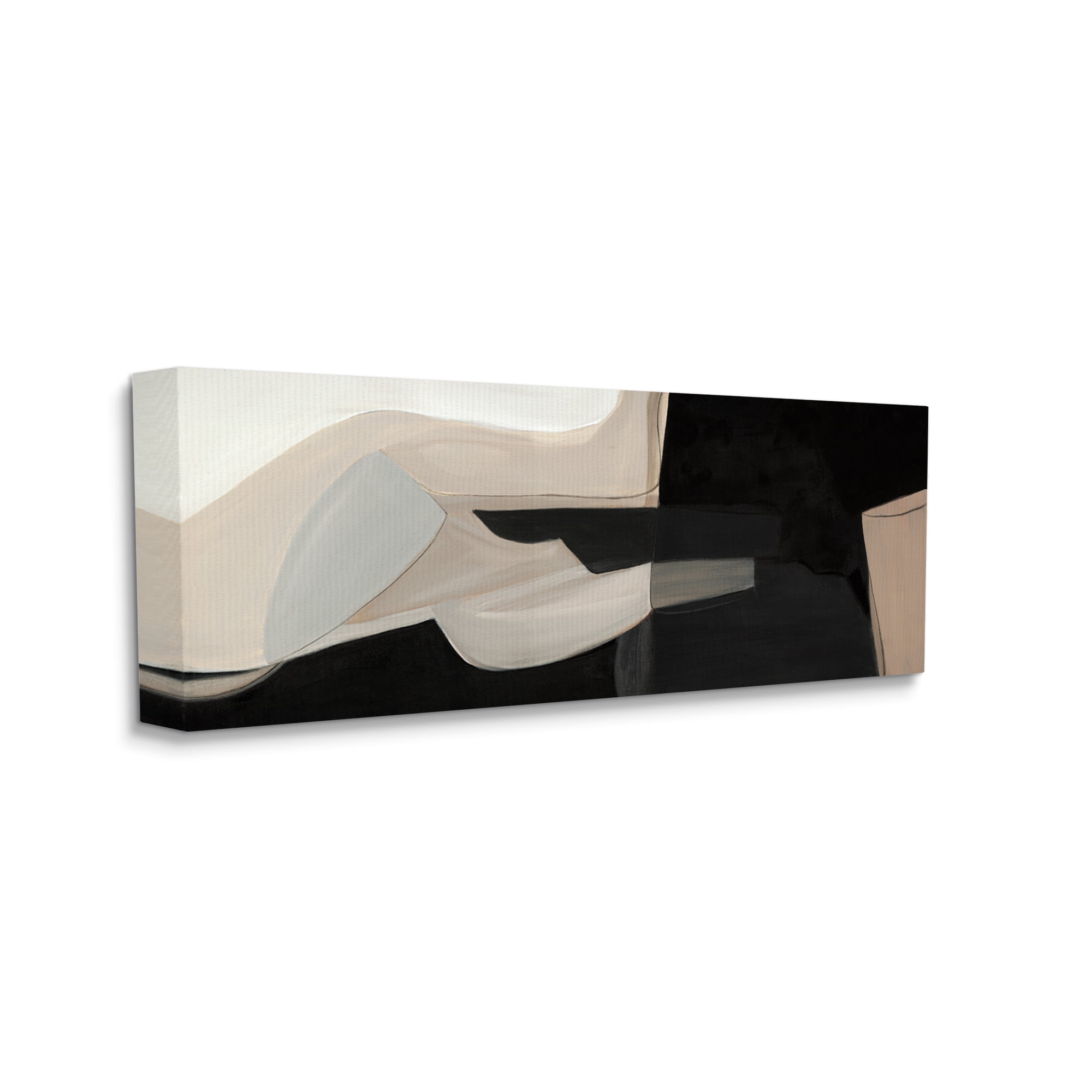 Stupell Industries Distorted Desert Shapes Dark Bold Abstract Arrangement, 20 x 48, Designed by Kippi Leonard
