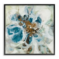 Stupell Industries Distorted Splatter Abstraction Abstract Painting Black Framed Art Print Wall Art, 12 x 12