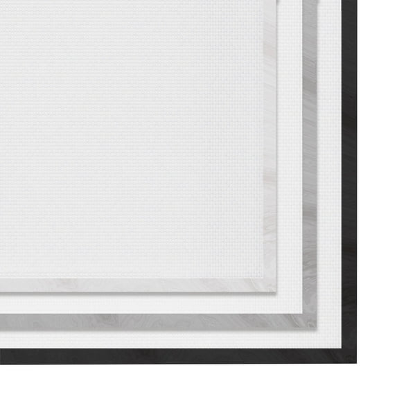 Stupell Industries Distressed Abstract P. Strokes Beige Grey Horizon Circles, 16 x 20, Design by Courtney Prahl