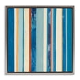 thumbnail image 1 of Stupell Industries Modern Distressed Blue Stripes Gray Floating Frame Canvas Art, 25 x 25, by Pippin Schupbach, 1 of 8