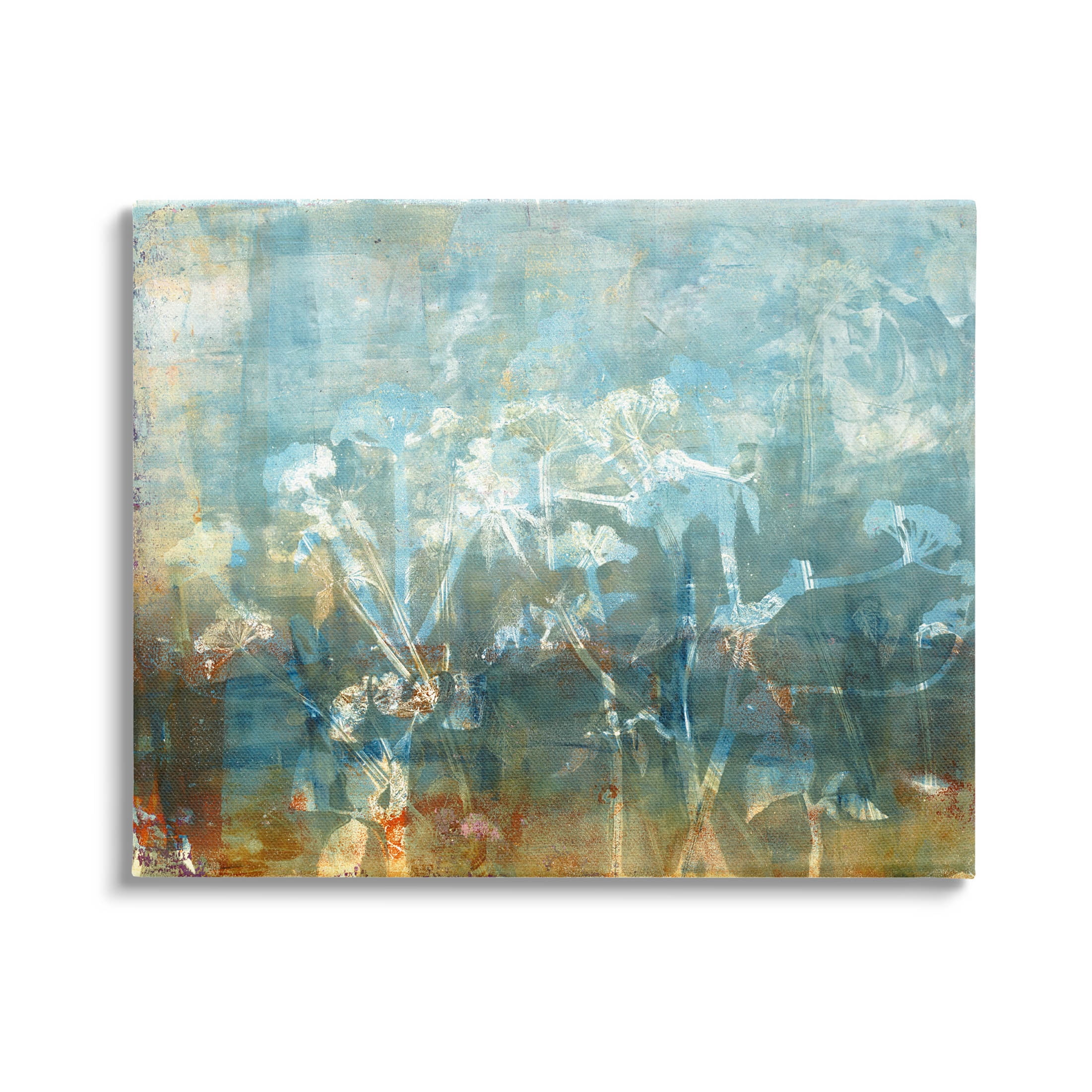 Stupell Industries Distressed Botanical Overlay Collage Graphic Art Gallery Wrapped Canvas Print Wall Art, Design by Liz St. Andre