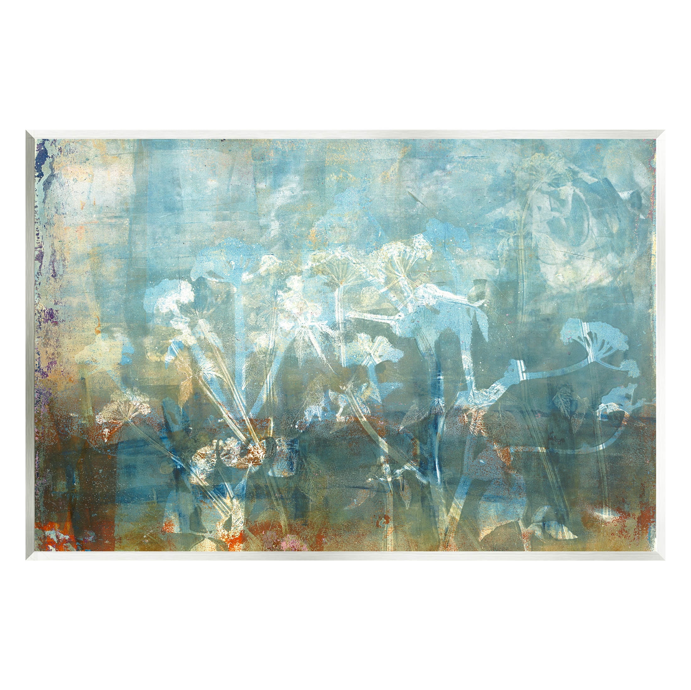 Stupell Industries Distressed Botanical Overlay Collage Graphic Art Unframed Art Print Wall Art, Design by Liz St. Andre