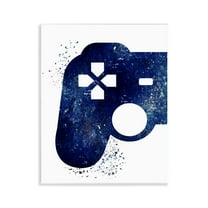 Stupell Industries Distressed Controller Outline Entertainment Painting Unframed Art Print Wall Art, 11 x 14