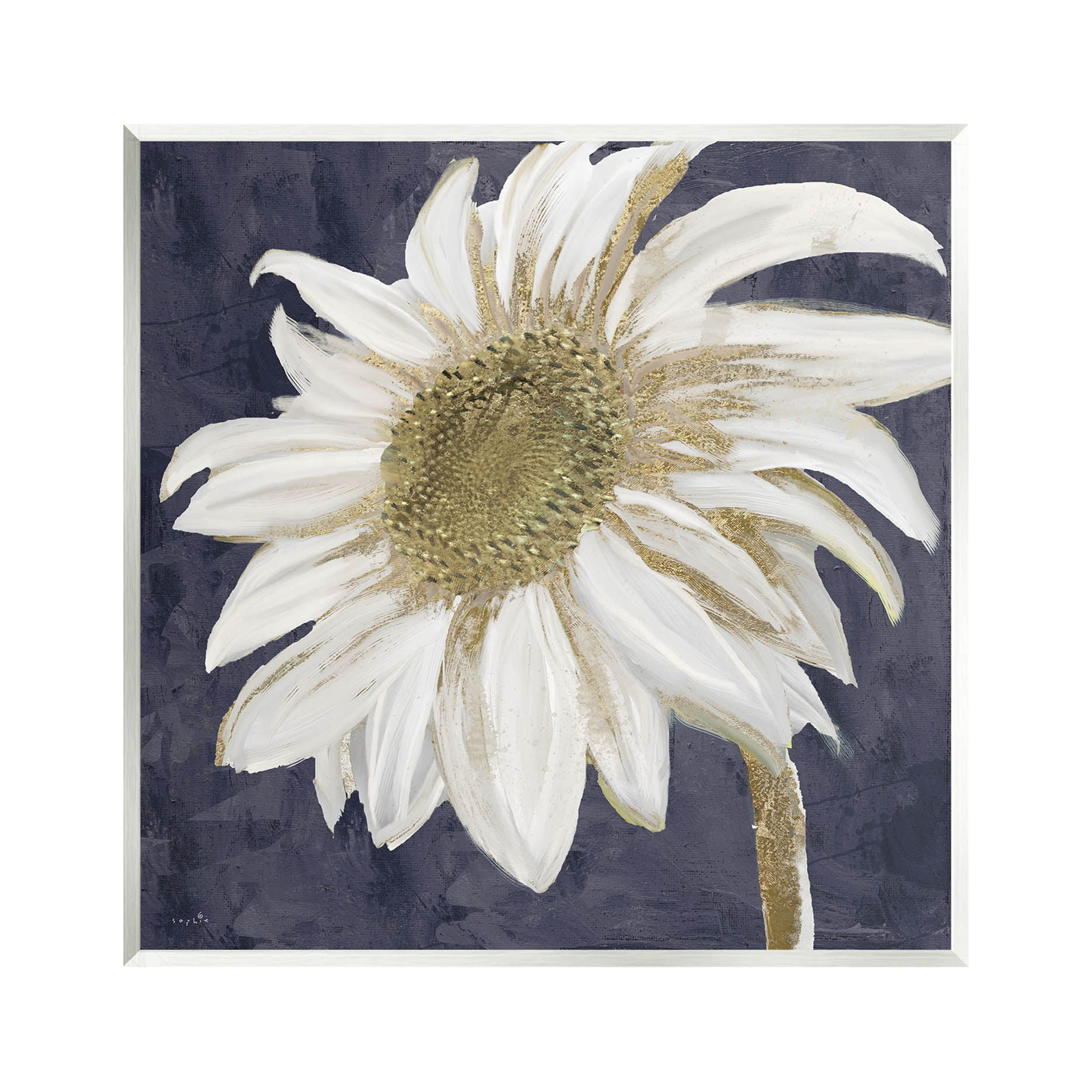 Stupell Industries Distressed Daisy Petals Graphic Art Unframed Art Print Wall Art, Design by Sophie 6