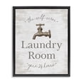 thumbnail image 1 of Stupell Industries Cottage Distressed Laundry Room Black Floating Frame Canvas Art, 17 x 21, by Lettered and Lined, 1 of 8