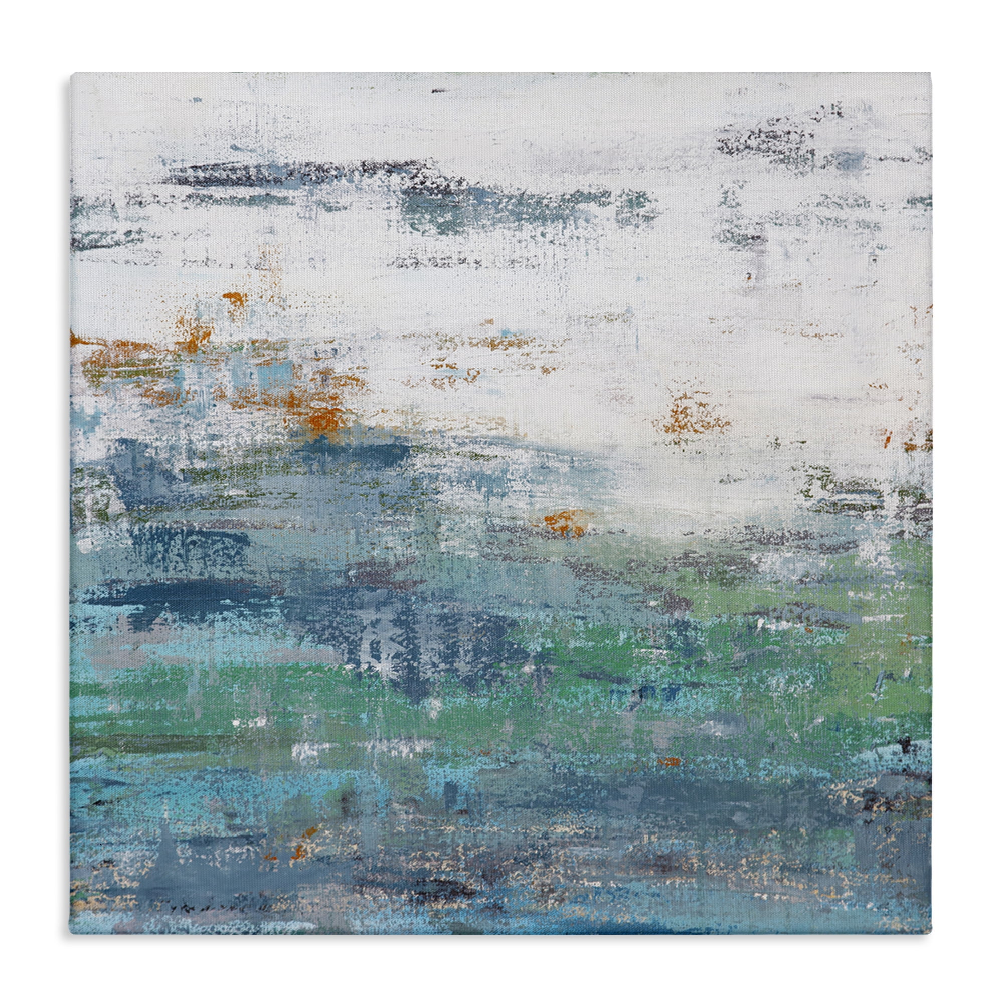 Stupell Industries Distressed Paint Gradient Abstract Painting Wrapped Canvas Art Print Wall Art, 30 x 30