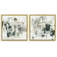 thumbnail image 1 of Stupell Industries Distressed Pale Paint Abstract Painting Gold Floater Framed Canvas Art Print Wall Art, 25 x 25, Set of 2, 1 of 10