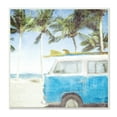 thumbnail image 1 of Stupell Industries Distressed Tropical Beach Surf Van Palm Trees Coastline, 12 x 12,Design by Kim Allen, 1 of 5