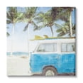 thumbnail image 1 of Stupell Industries Distressed Tropical Beach Surf Van Palm Trees Coastline, 24 x 24,Design by Kim Allen, 1 of 5