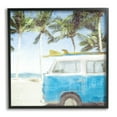 thumbnail image 1 of Stupell Industries Distressed Tropical Beach Surf Van Palm Trees Coastline, 24 x 24,Design by Kim Allen, 1 of 5