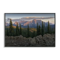 Stupell Industries Diurnal Mountain Scenery Landscape Photography Black Framed Art Print Wall Art, 18 x 12