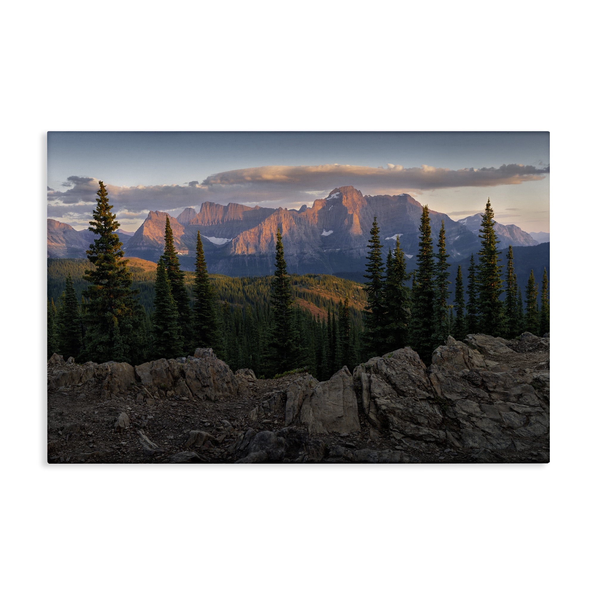 Stupell Industries Diurnal Mountain Scenery Landscape Photography Gallery Wrapped Canvas Art Print Wall Art, 45 x 30