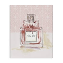 Stupell Industries Diva Chic Pink Perfume Fashion Painting Wrapped Canvas Canvas Art Print Wall Art, 16 x 20