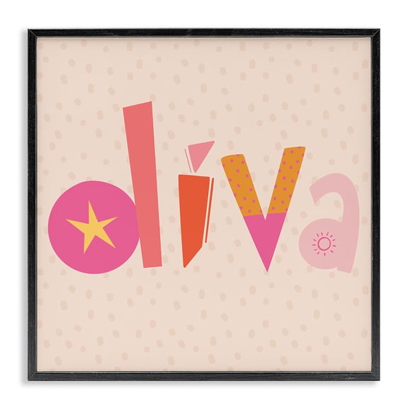 Stupell Industries Diva Patterned Whimsical Text Quotes and Sayings Painting Black Framed Art Print Wall Art, 12 x 12