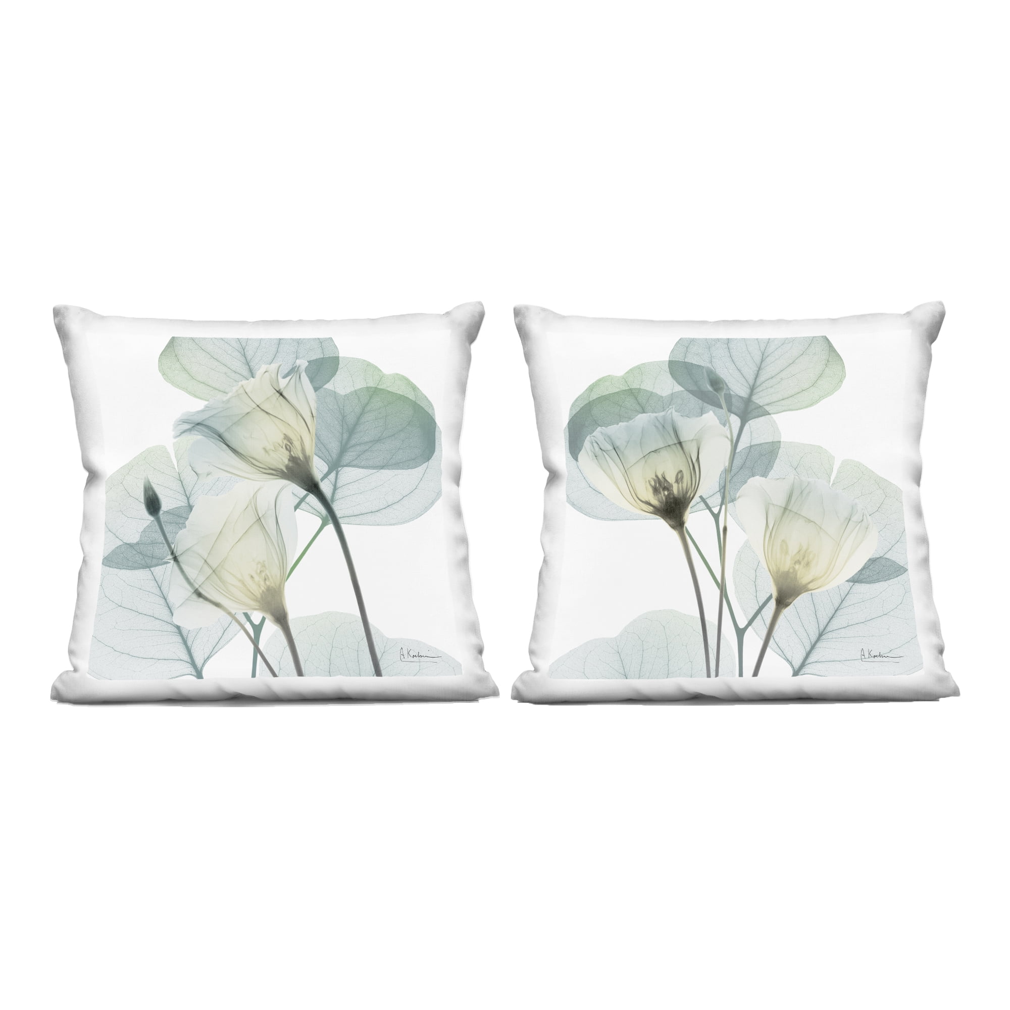 Stupell Industries Divine Fate Flowers 2 Piece Decorative Printed Throw Pillow Set, design by Albert Koetsier, 18 x 7 x 18