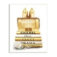 thumbnail image 1 of Stupell Industries Divine Golden Fashion Purse on Glam Designer Bookstack, 13 x 19, Designed by Ros Ruseva, 1 of 6