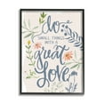 thumbnail image 1 of Stupell Industries Do Small Things With Great Love Sentiment Blooming Florals, 16 x 20, Designed by Dogwood Portfolio, 1 of 6