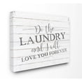 thumbnail image 1 of Stupell Industries Do The Laundry Bathroom Black And White Word Design Canvas Wall Art by Kimberly Allen, 1 of 1