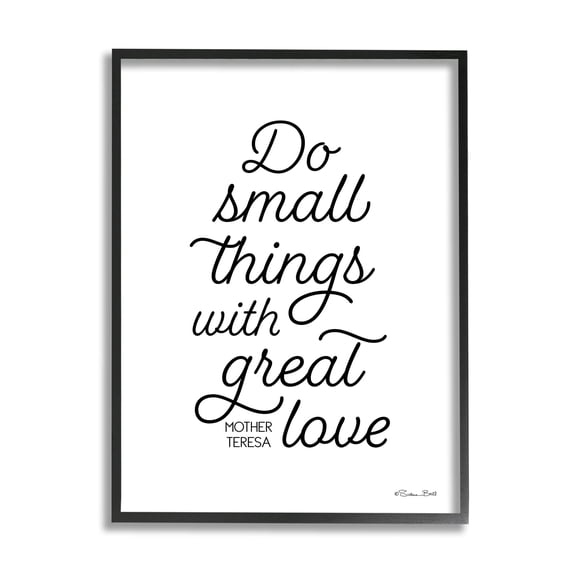 Stupell Industries Do Things with Love Mother Theresa Motivational Proverb ,24 x 30, Design by Susan Ball