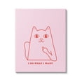 thumbnail image 1 of Stupell Industries Do What I Want Cat Animals & Insects Painting Gallery Wrapped Canvas Art Print Wall Art, 24 x 30, 1 of 8