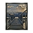 thumbnail image 1 of Stupell Industries Dock & Mountain View Landscape Photography Black Floater Framed Canvas Art Print Wall Art, 25 x 31, 1 of 10