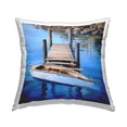 thumbnail image 1 of Stupell Industries Docked Canoe Landscape Decorative Printed Throw Pillow, 18 x 18, 1 of 5