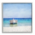 thumbnail image 1 of Stupell Industries Docked Dinghy Boat Transportation Painting Gray Framed Art Print Wall Art, 17 x 17, 1 of 9